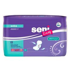 Прокладки урологические для женщин SENI LADY Extra, 4 капли, 15 шт Прокладки урологические для женщин SENI LADY Extra, 4 капли, 15 шт