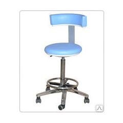 Стул врача «Клер» со спинкой высокий газовый патрон Стул врача «Клер» со спинкой высокий газовый патрон